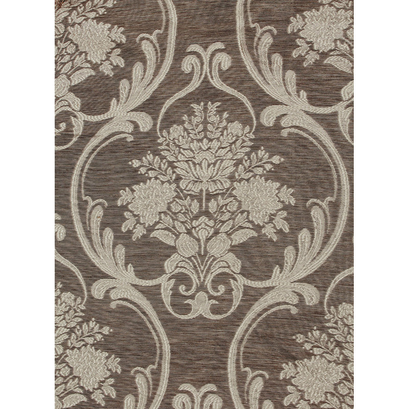 Paire de rideaux obscurcissant avec passe-tringle Luxury Ikat, Taupe clair