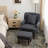 HIMO 28.3'' Wide Soft Sofa and Ottoman with 1 Pillow-277520779