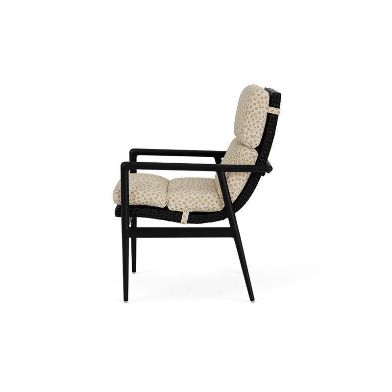 Cascade Outdoor Dining Armchair, Bebot Sisal, Ebony