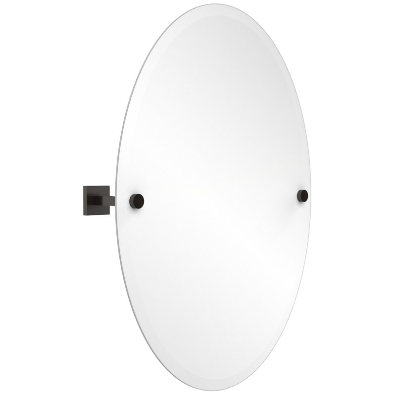 Haranu Wall Mirror with Shelves, Oil Rubbed Bronze