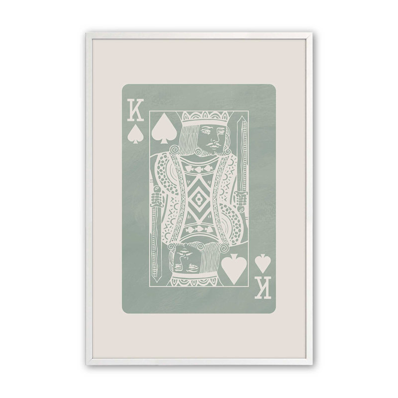 Impression de carte «Sage King», H 11 po x l 9 po, Blanc opaque