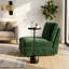 Table d'appoint moderne en métal avec plateau rond Rhapsody