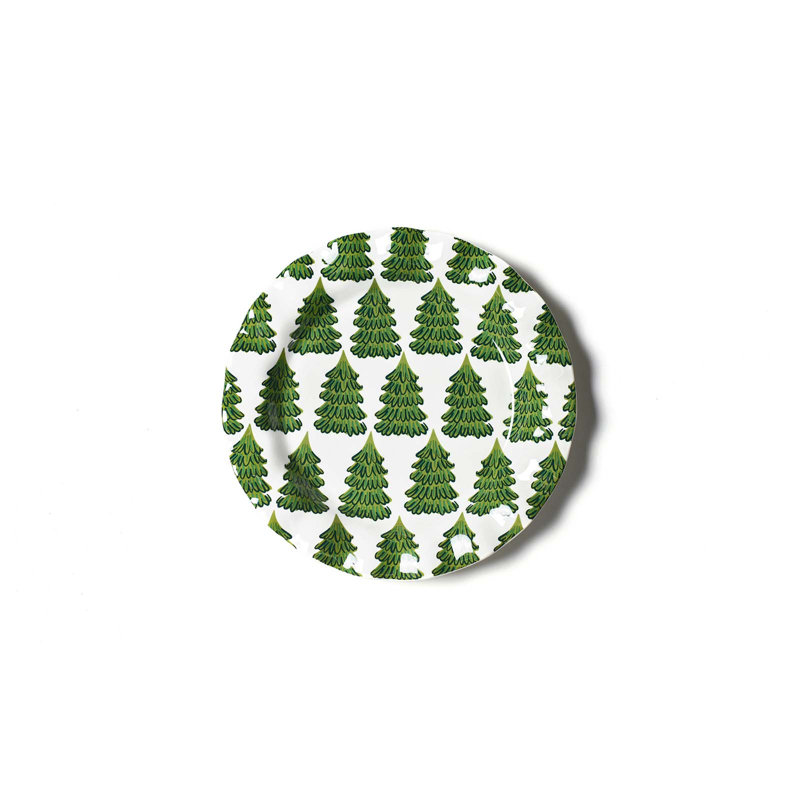 Fir Forest 8 Ruffle Salad Plate
