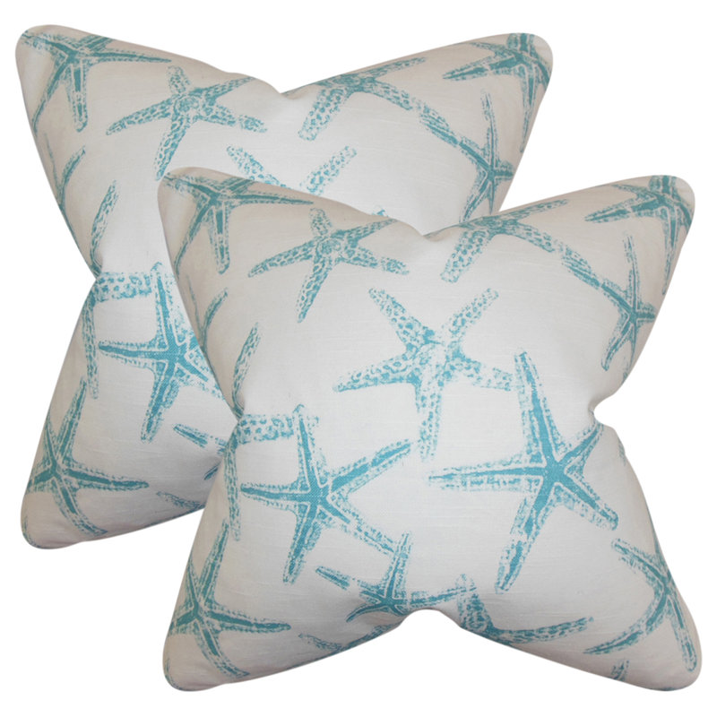 Square Pillow Cover & Insert, Blue