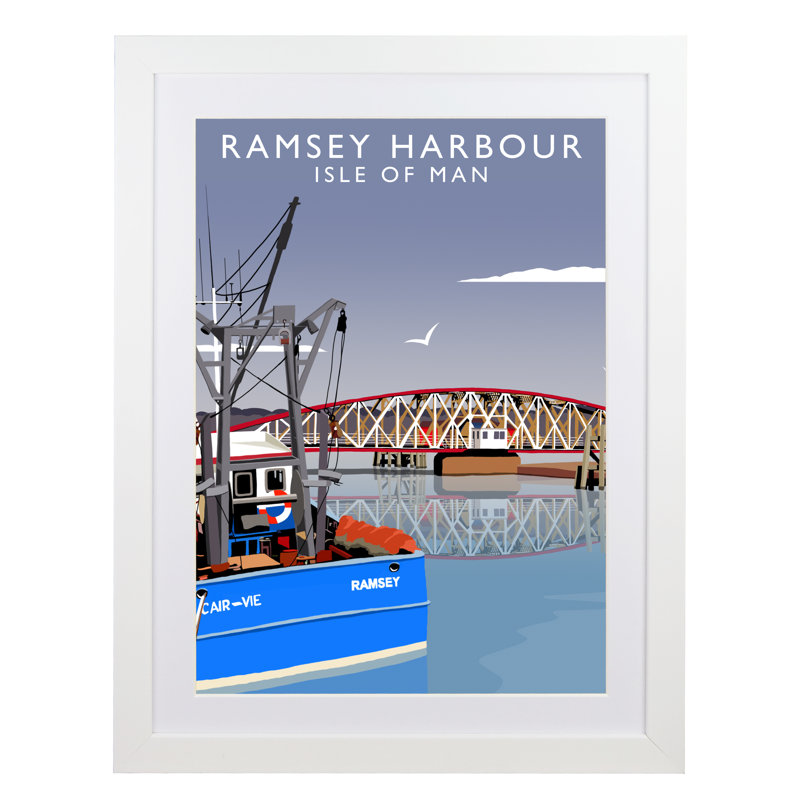 'Ramsey H' by Richard O'Neil - Print, White Wood Frame, 54 cm H x 44 cm W x 2.2 cm D