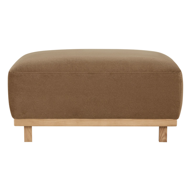 Russo Alejandro 93.7'' Upholstered Sofa & Ottoman Set With Solid Wood Legs