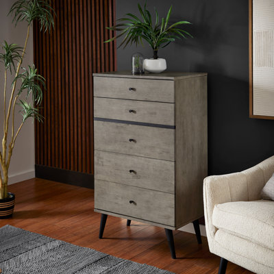 Commode 5 tiroirs Macedo Mid-Century