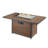 Kenwood Rectangle Polyresin Smokeless Fire Pit Table with Hidden Fuel Tank