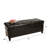 Leather With A Solid Construction And Spacious Storage, Look Padded Top -colored Base