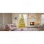 Arbre de Noël artificiel complet 6 pi avec lumières DEL et base en métal, arbre complet 612 pointes, décoration de Noël
