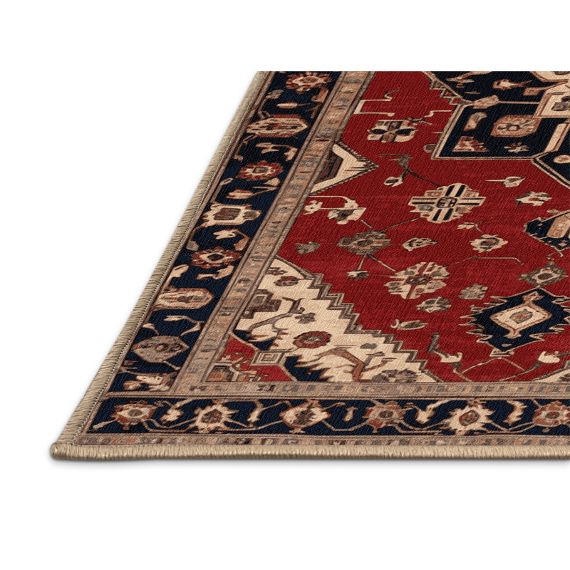 Tapis brun lavable à la machine, Rectangle 4 pi x 6 pi