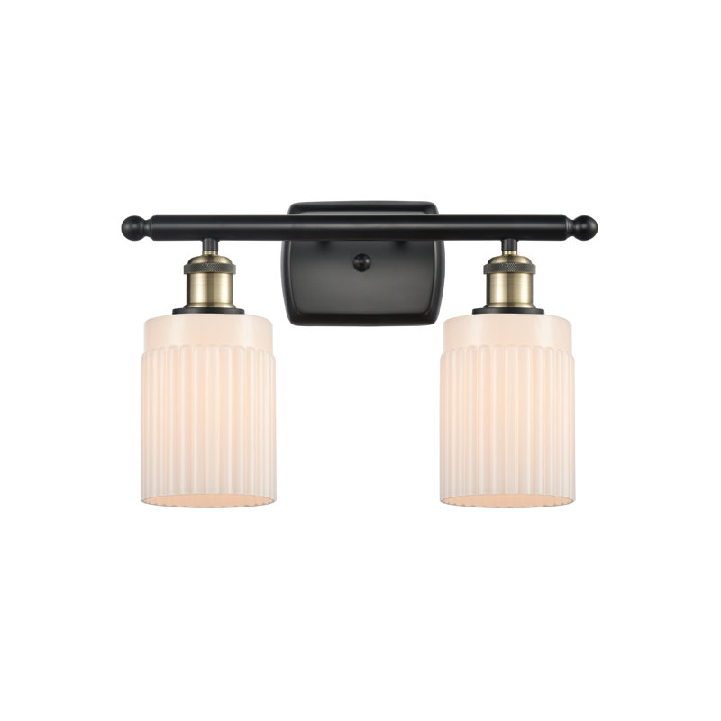 Kamena 2 - Light Dimmable Vanity Light, Matte White, Black Antique Brass, No Bulb Included