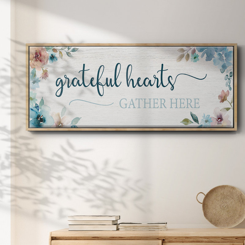 Grateful Hearts- Framed Canvas