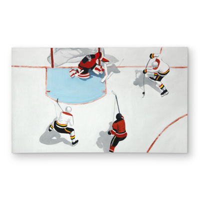 Eventful Hockey Game Rug - Illustrative Children’s Art Decor