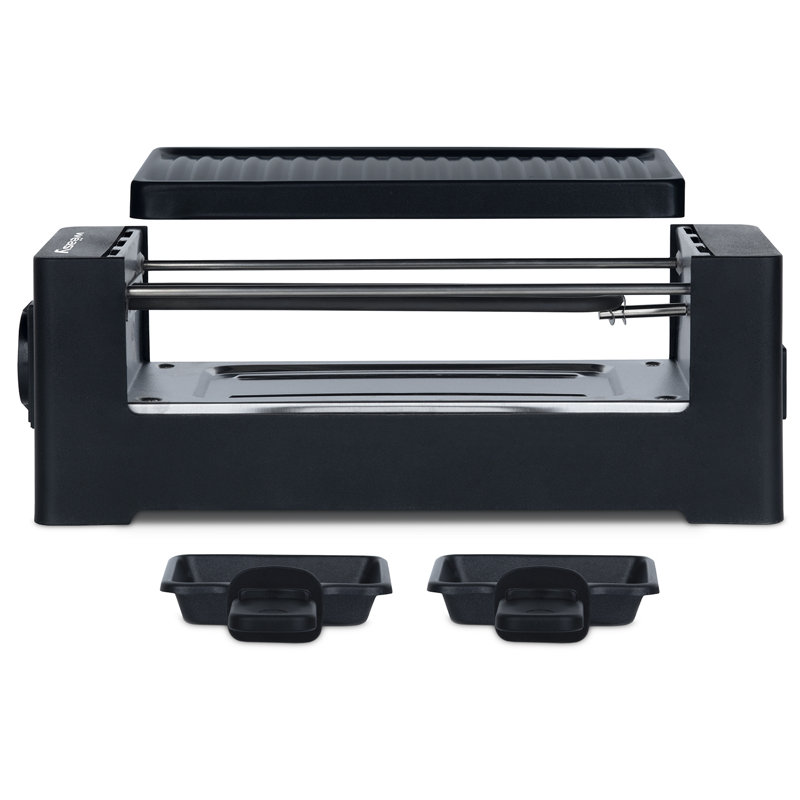 Verbindbares 2-Personen-Raclette rot TAK12, Black