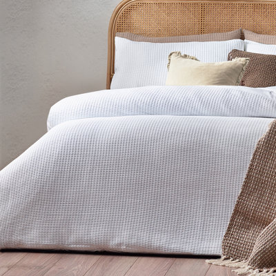 Muraida Waffle 180 TC Duvet Cover Set
