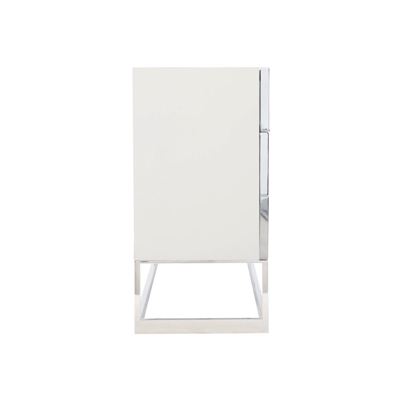 Parkhurst White Lacquer Dresser with Dovetail Drawers