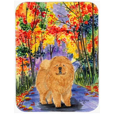 Planche à découper en verre Chow Chow and Trees