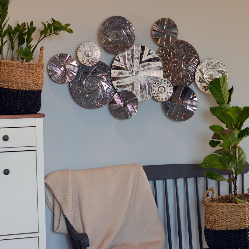 Handmade Boho Abstract Wall Decor on Metal