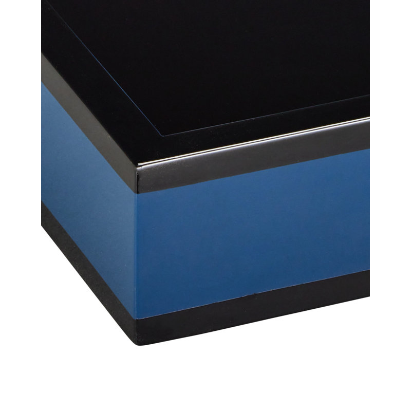 Lacquer Wood Decorative Tray, Navy