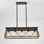 Lustre linéaire à cinq lumières Farmhouse-527450492