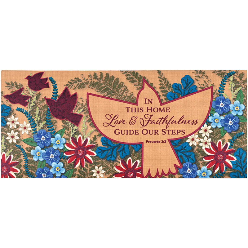 Paillasson insert oiseau dans cette maison d'amour