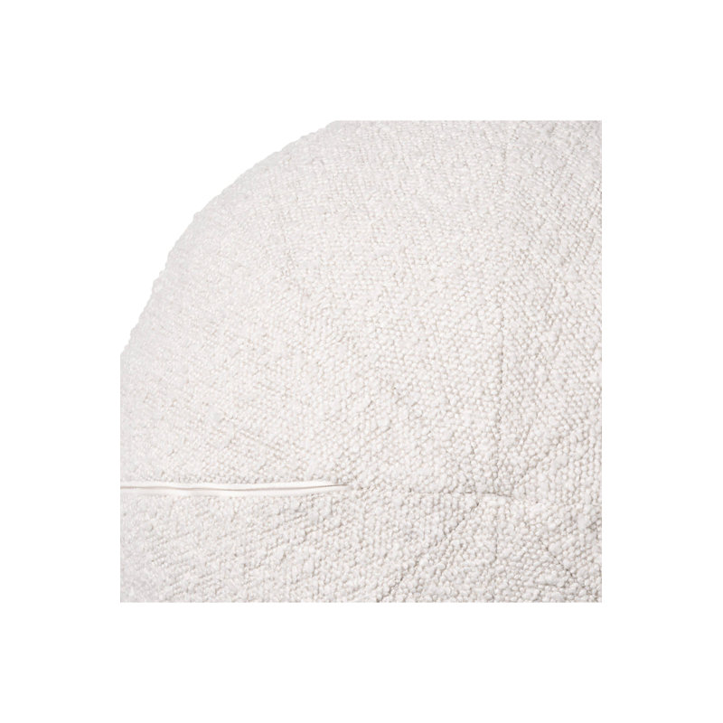 Palla Circular Pillow Cover & Insert, Cream, 14.57" x 14.57"