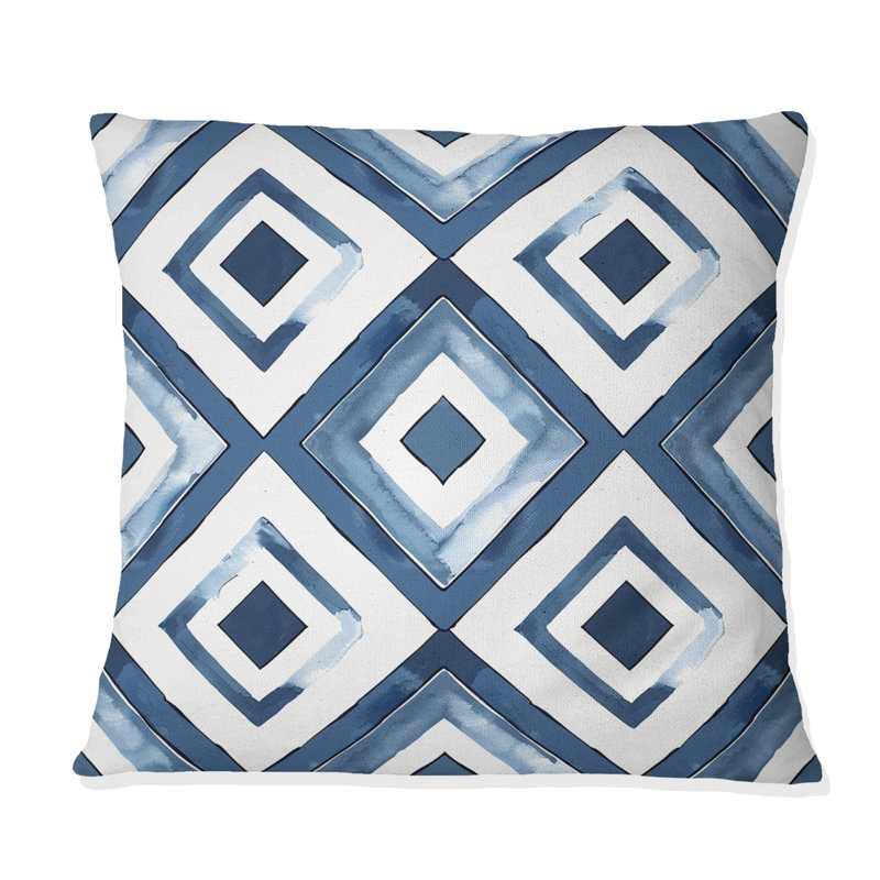 Diamond I - Glam Throw Pillow, 16"H x16"H