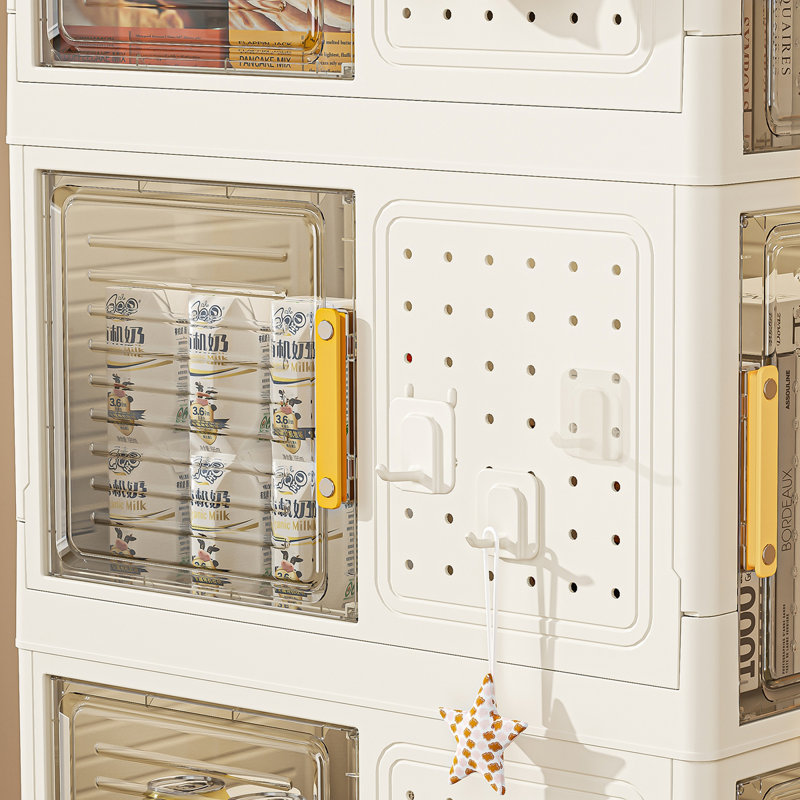 4-Tier Rolling Storage Bookcase With Wheels, Mobile  Multifunction Utility Rolling Storage Organizer