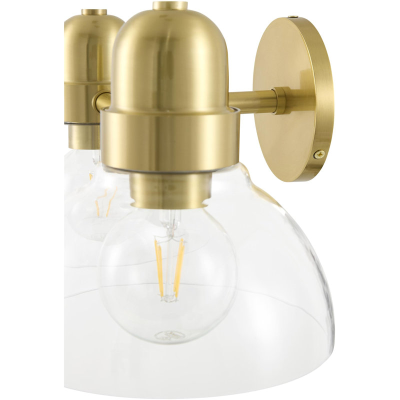 Muri Solvoro Wall Sconce, 7" H x 16" W x 8.5" D, 2 Lights