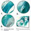 Turquoise Waves in Paradise I - 3 pièces sur toile-87538056-87538055