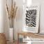 «Botanical Matisse Leaf» noir et beige, reproduction d'art moderne sans cadre Mid-Century-526660873