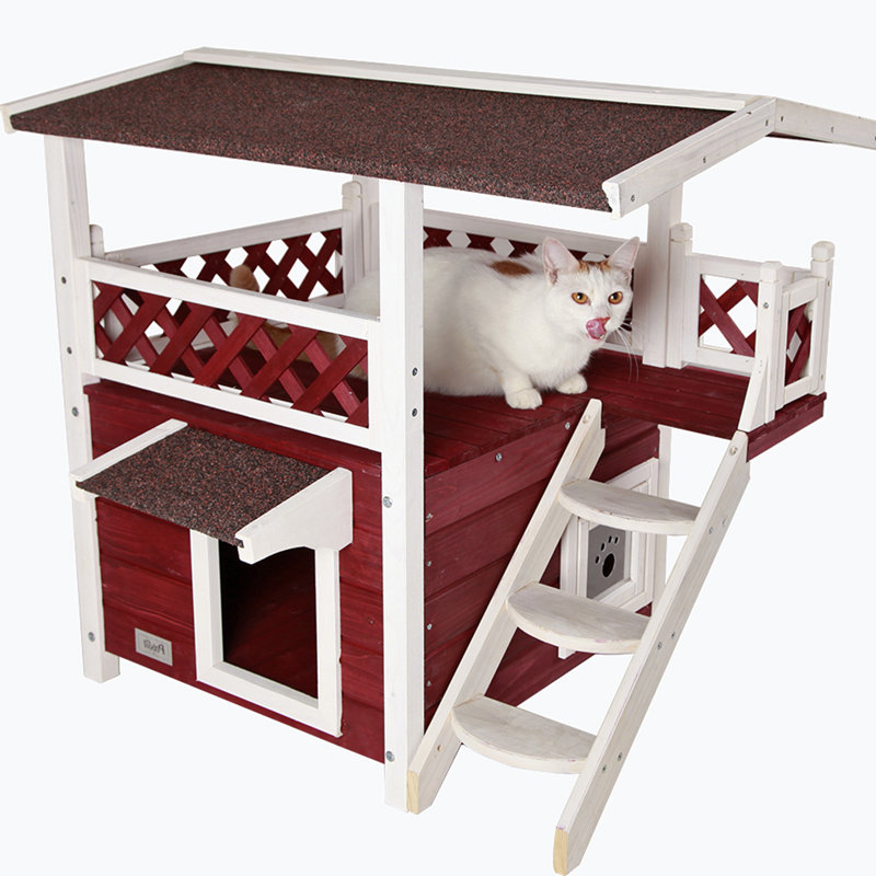 Solid Wood Elevated Pet Bed
