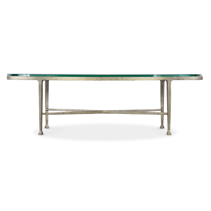 Cora Coffee Table, Clear, 16" H x 54" L x 28" W