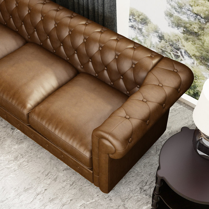 Darragh 88.2'' Faux Leather Sofa