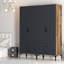 Berend 4 Door Manufactured Wood Wardrobe-1528540755