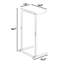 Table de bout en C en forme de C pour le salon et la chambre à coucher - Table haute avec accoudoirs avec un design peu encombrant pour les petits espaces