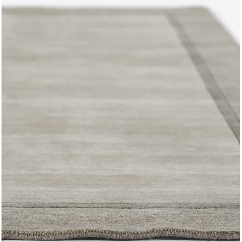 Beckton Wool Area Rug in Gray, Rectangle 9' x 12'