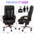 Ergonomic Office Chair in Faux Leather with Massage Function and Footrest