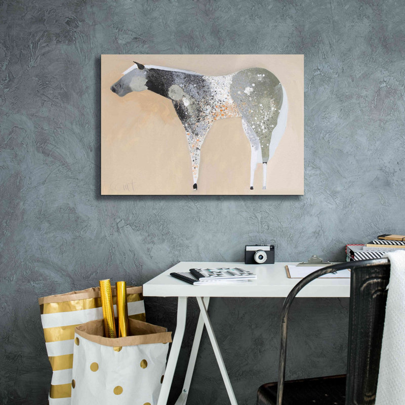 «Horse No. 25» par Anthony Grant, impression sur toile Giclée, H 18 po x l 26 po x P 0,75 po
