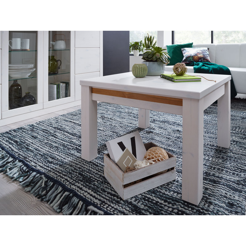 Mcwhorter Solid Wood Four Leg Coffee Table, White