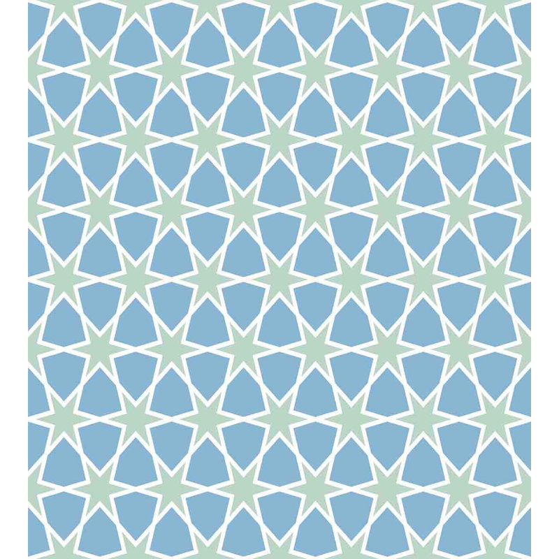 Eclectic Polyester Geometric Shapes Duvet Cover, Queen Duvet Cover + 2 Shams