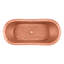 Paige 66" Copper Double Slipper Pedestal Tub with Pre-Drilled Overflow and Rolled Rim - Less Drain-1727048757
