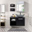 Ensemble de meuble-lavabo mural simple 28 po Mereworth-717362991-714412503-714412500