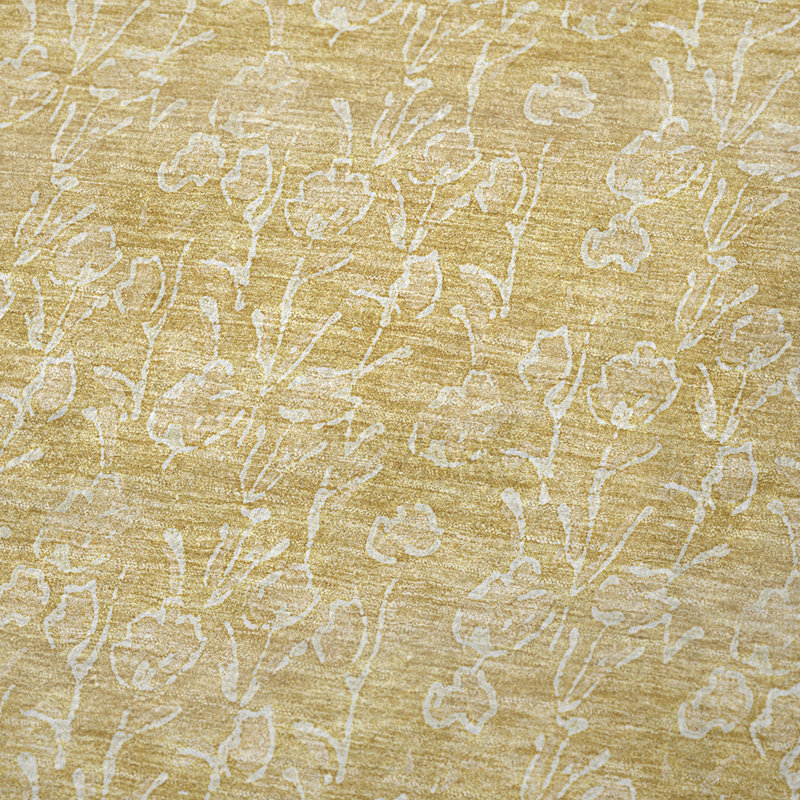Jeté floral Sherpa ASB691 Addison, Doré