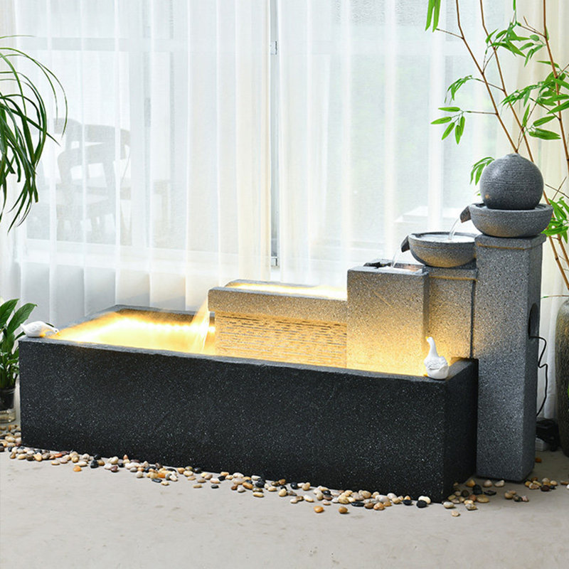 Décoration de sol 62,2 po, H 37,8 po x l 62,2 po x P 24,41 po