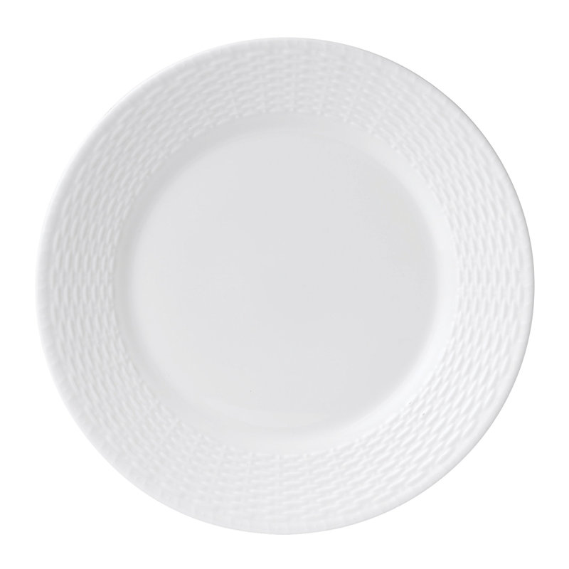 Elegant White Porcelain 4-Piece Fine China Place Setting