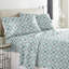 Ensemble de draps 100% coton en flanelle imprimée 170 g / m² Pointehaven-235942942