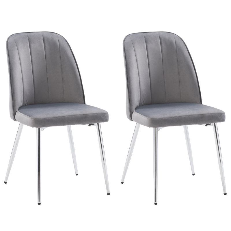 Chaise de salle à manger, Gris foncé
