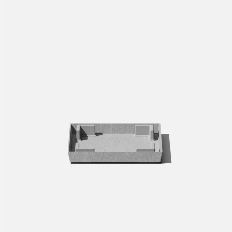 Pure Series Nobleton Planter Saucer, Gray, 1'' H X 10'' W X 10'' D , 1